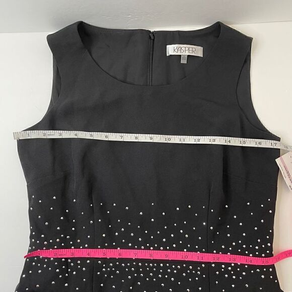 7.NEW! Kasper | Dress| Studded Waistline| Small - Picture 7 of 14